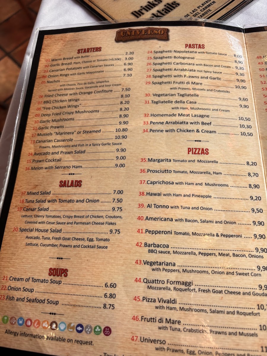 Universo Grill Photo Menu 10
