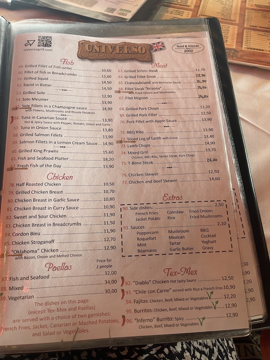 Universo Grill Photo Menu 5