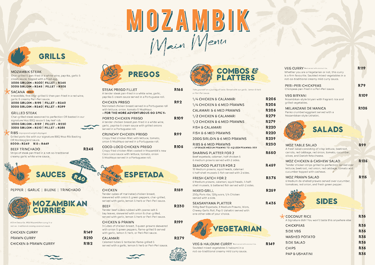 Mozambik Harties Photo Menu 2
