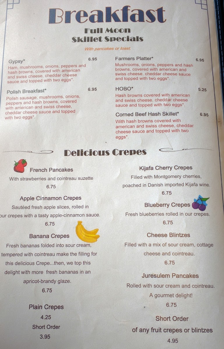 Full Moon Restaurant Photo Menu 4