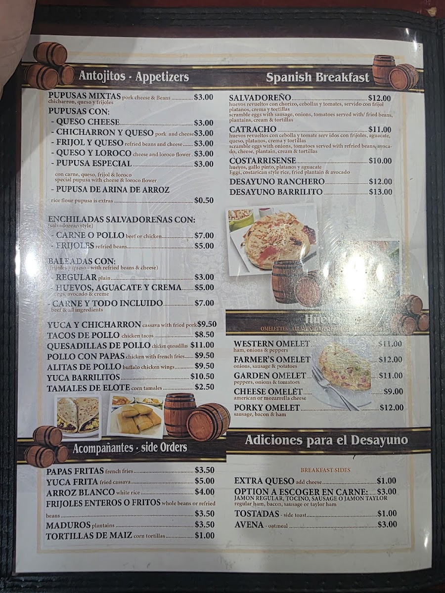 Los Barrilitos Photo Menu 2