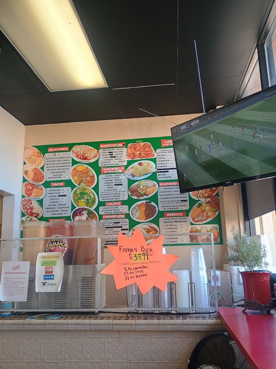 Taqueria La Villa Photo Menu 1