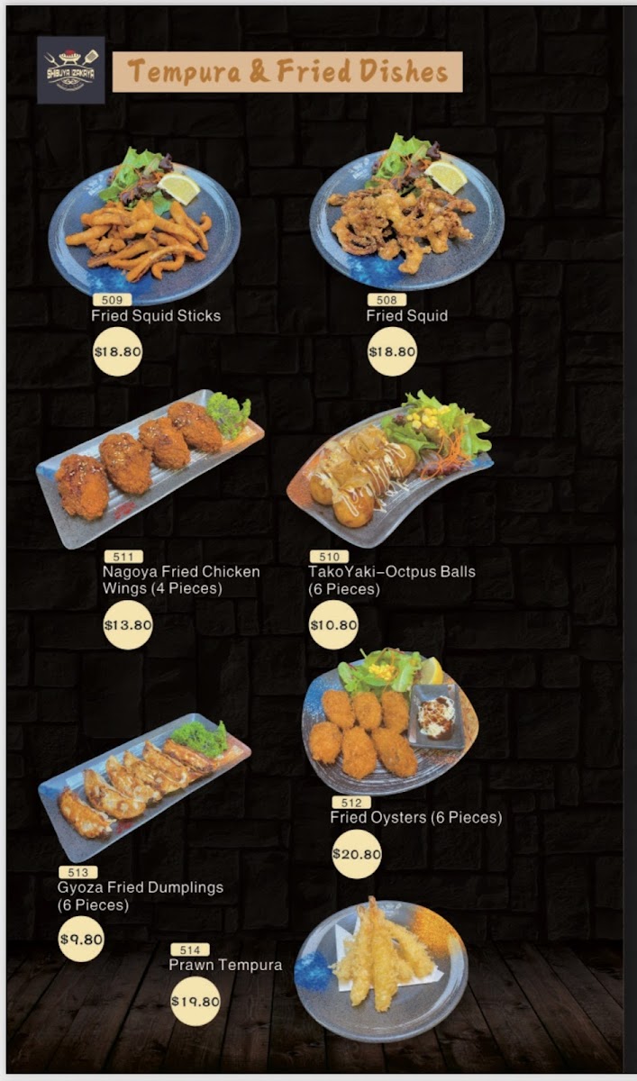 Shibuya Izakaya Mackay Photo Menu 4