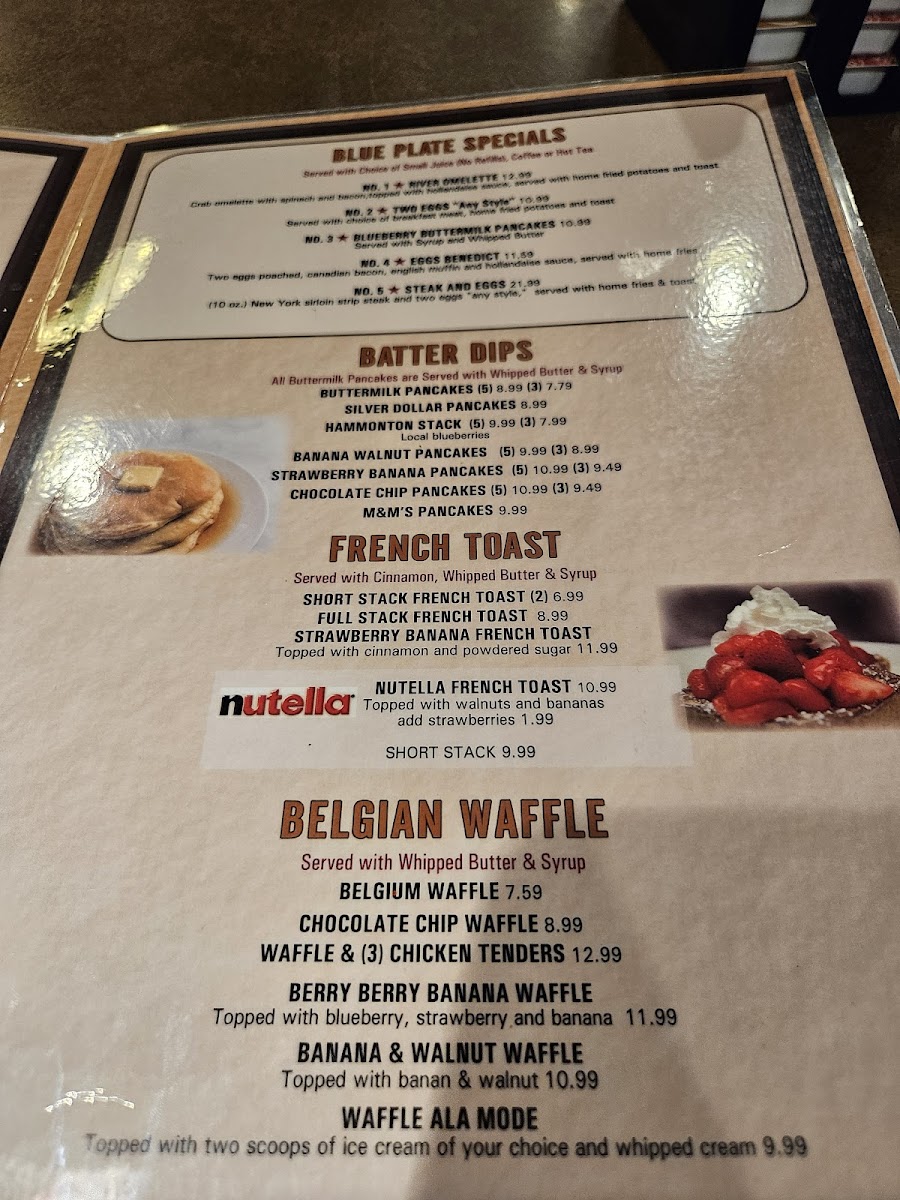 Maurice River Diner Photo Menu 1