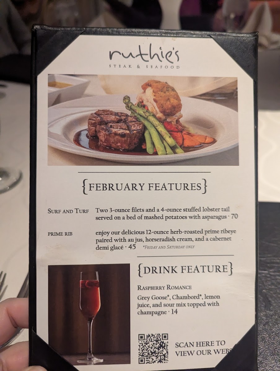 Ruthie's Steaks & Seafood Photo Menu 6