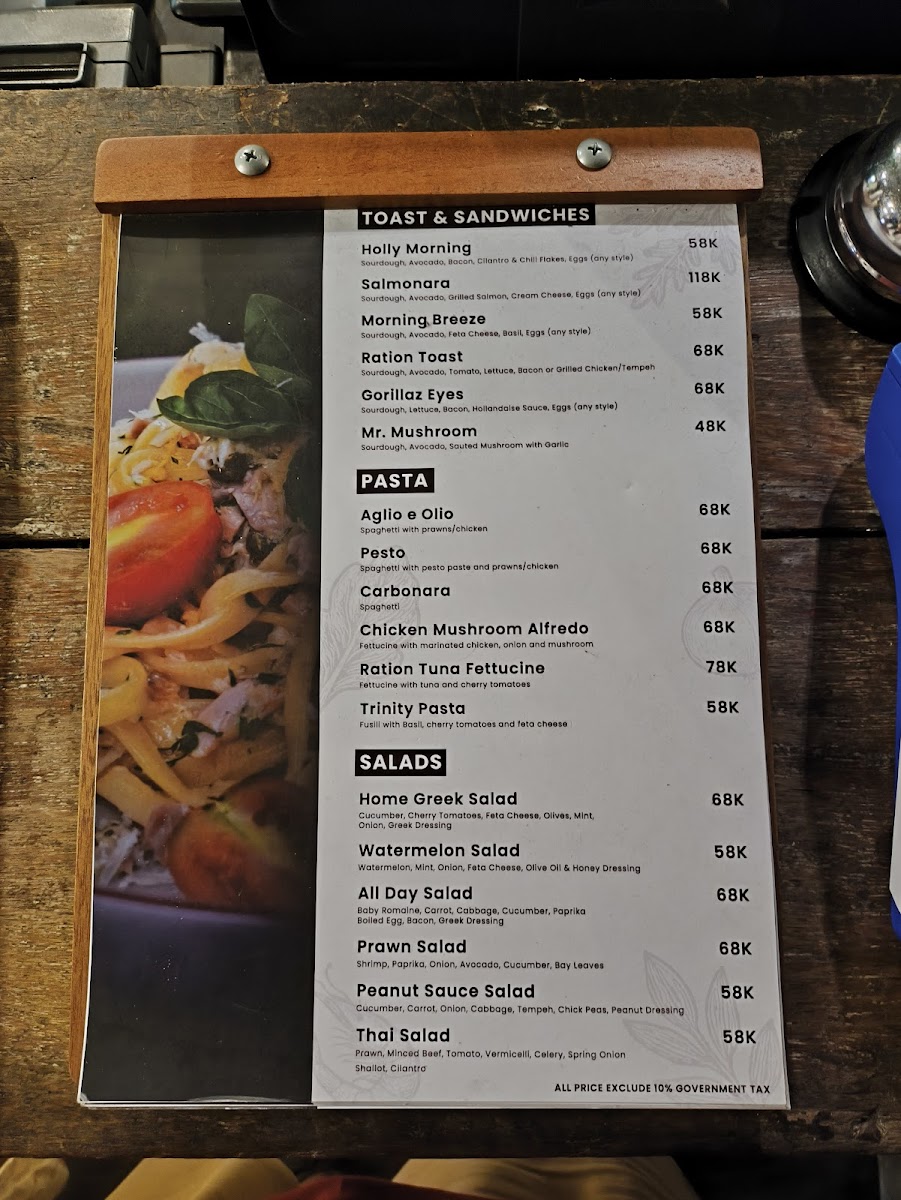 Monkey Cave Espresso Ubud Photo Menu 3