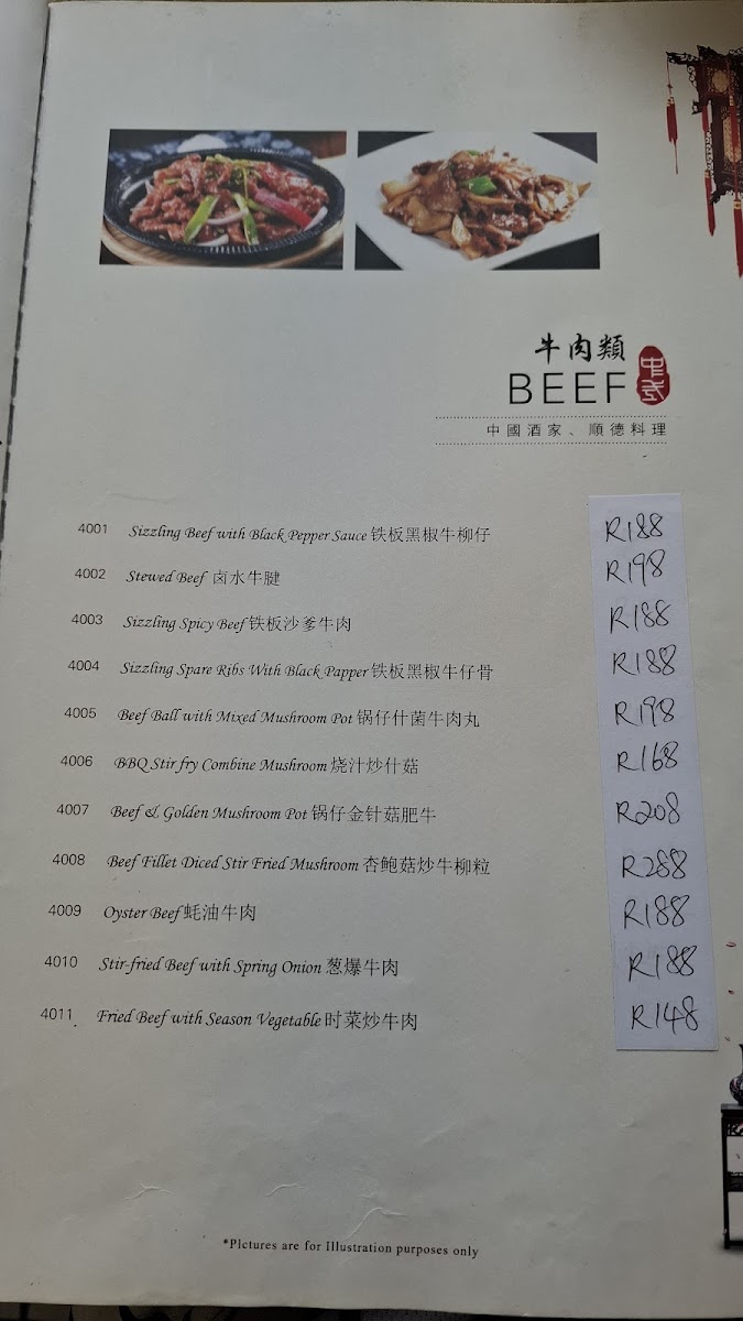Shun De Chinese Restaurant Photo Menu 6