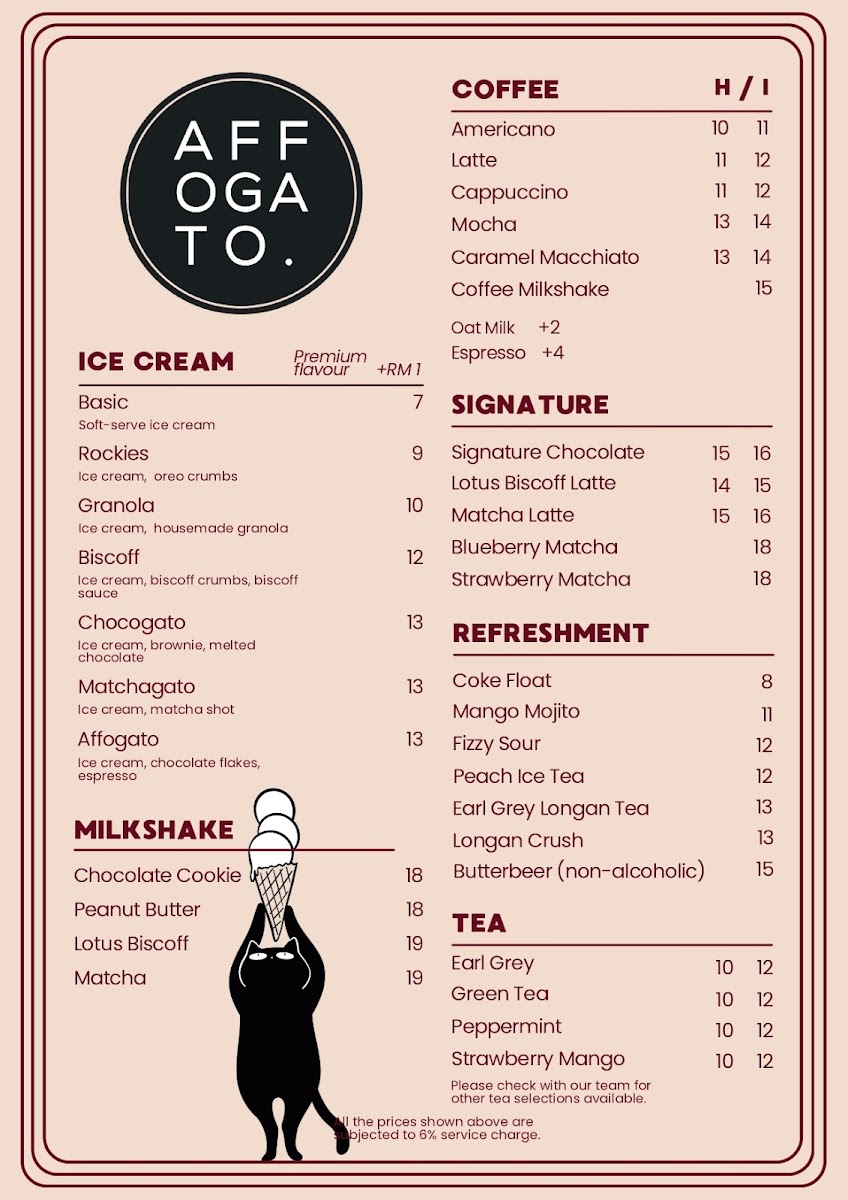 Affogato - Ice Cream Café Photo Menu 1