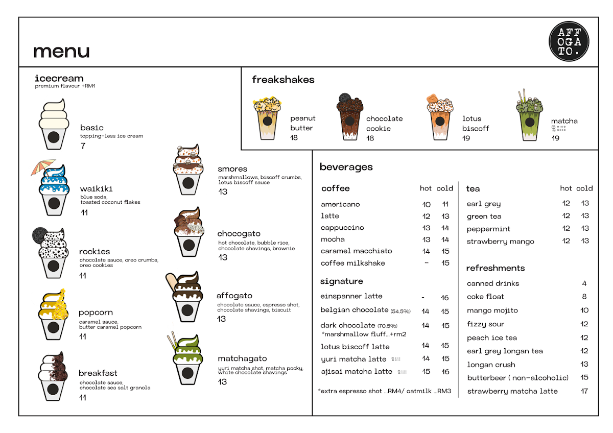Affogato - Ice Cream Café Photo Menu 3