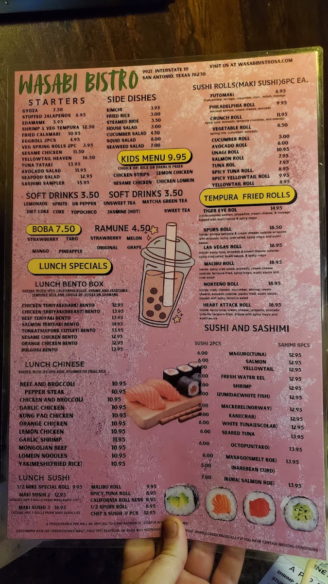 Wasabi Photo Menu 1