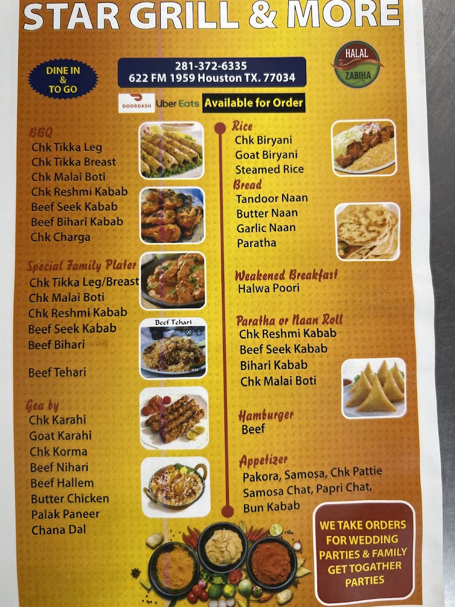 BD Halal Restaurant Photo Menu 1