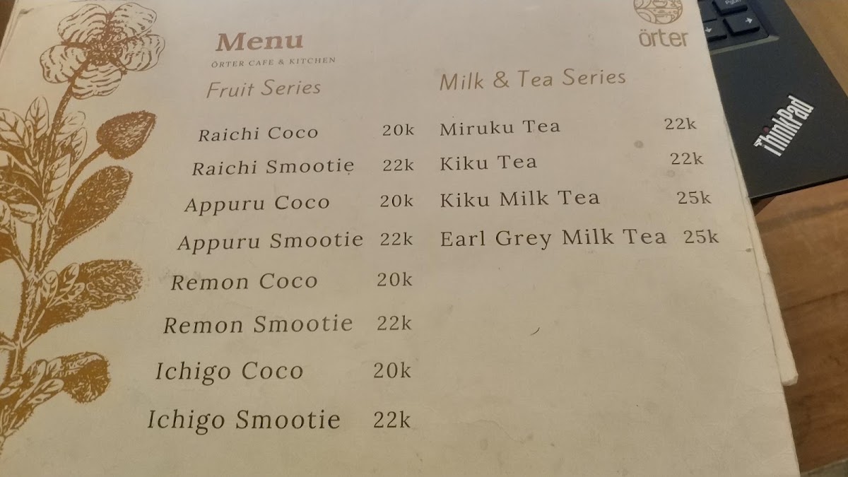 Orter Cafe & Kitchen Photo Menu 6