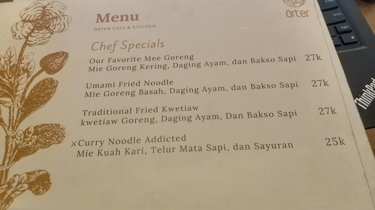 Orter Cafe & Kitchen Photo Menu 7