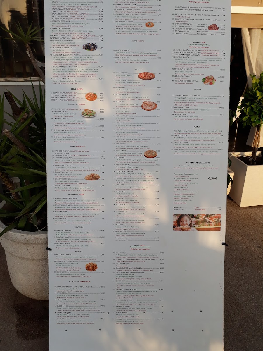Venice Restaurant Photo Menu 9