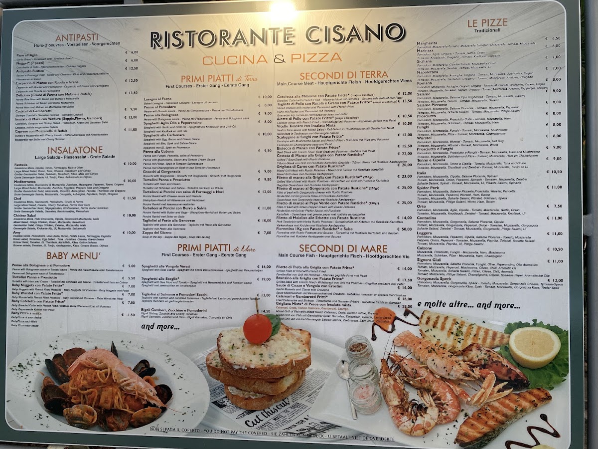 Ristorante Pizzeria Cisano Photo Menu 1