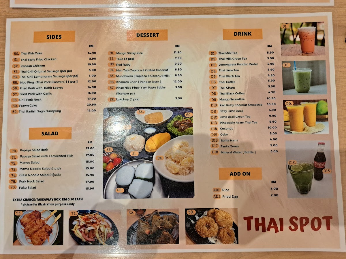 Thai Spot Photo Menu 7