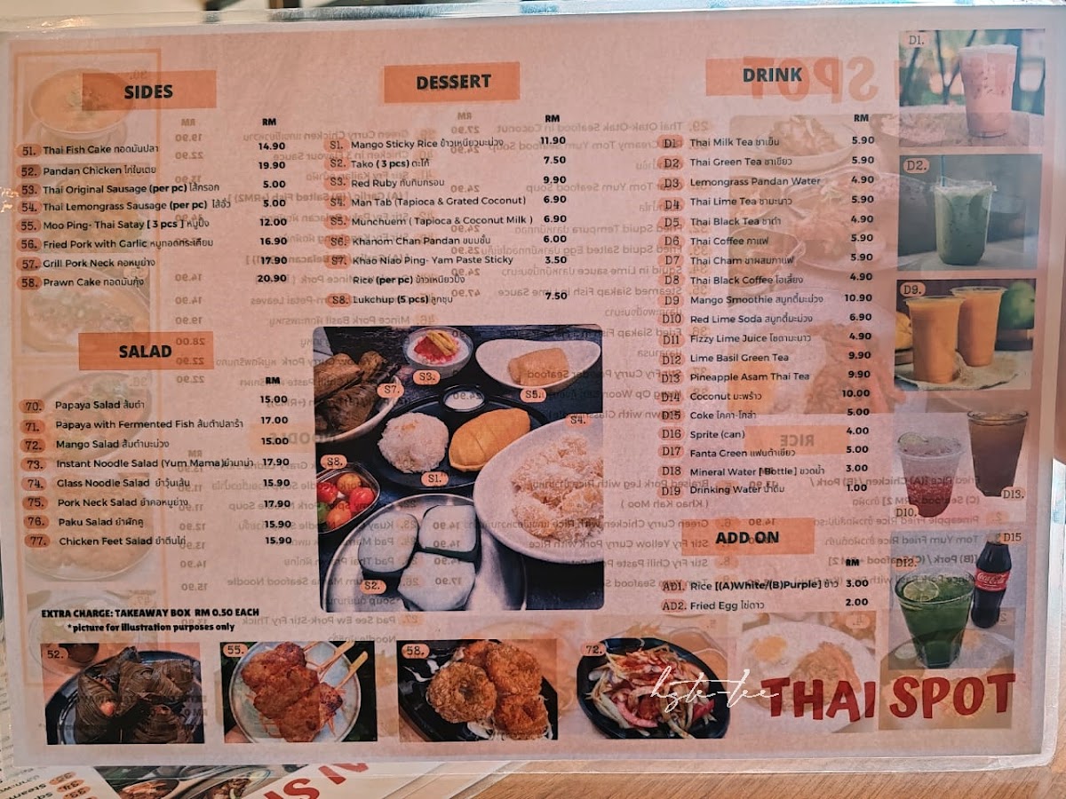 Thai Spot Photo Menu 9