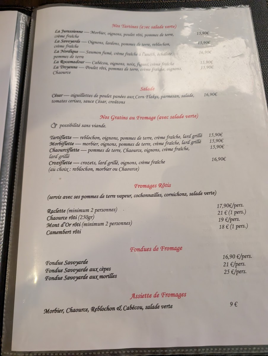 Le Bistrot du Sommelier Photo Menu 1