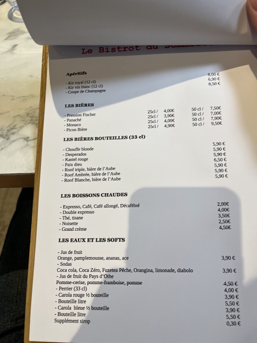 Le Bistrot du Sommelier Photo Menu 2