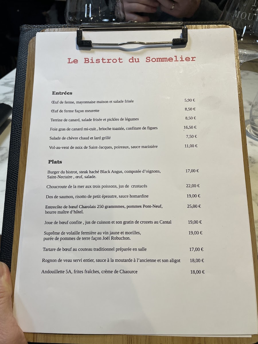 Le Bistrot du Sommelier Photo Menu 8