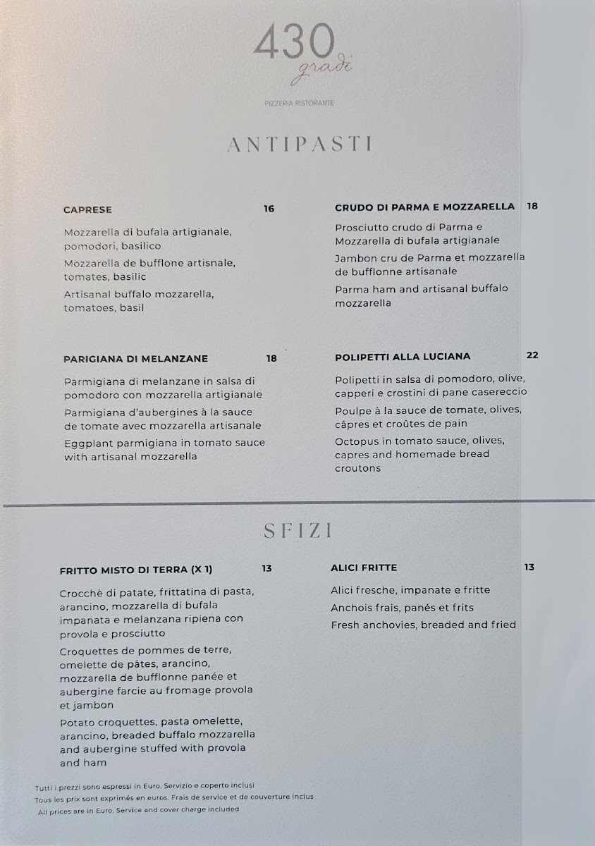 Pizzeria 430gradi Photo Menu 10