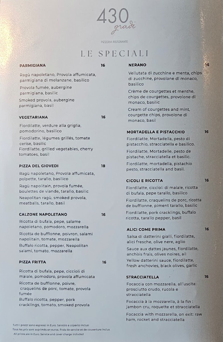 Pizzeria 430gradi Photo Menu 9