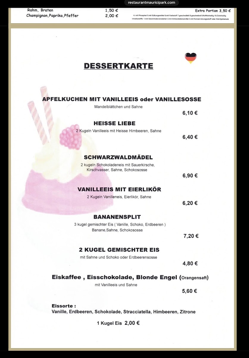 Restaurant-Cafe-Bar Maurici-Park Photo Menu 3