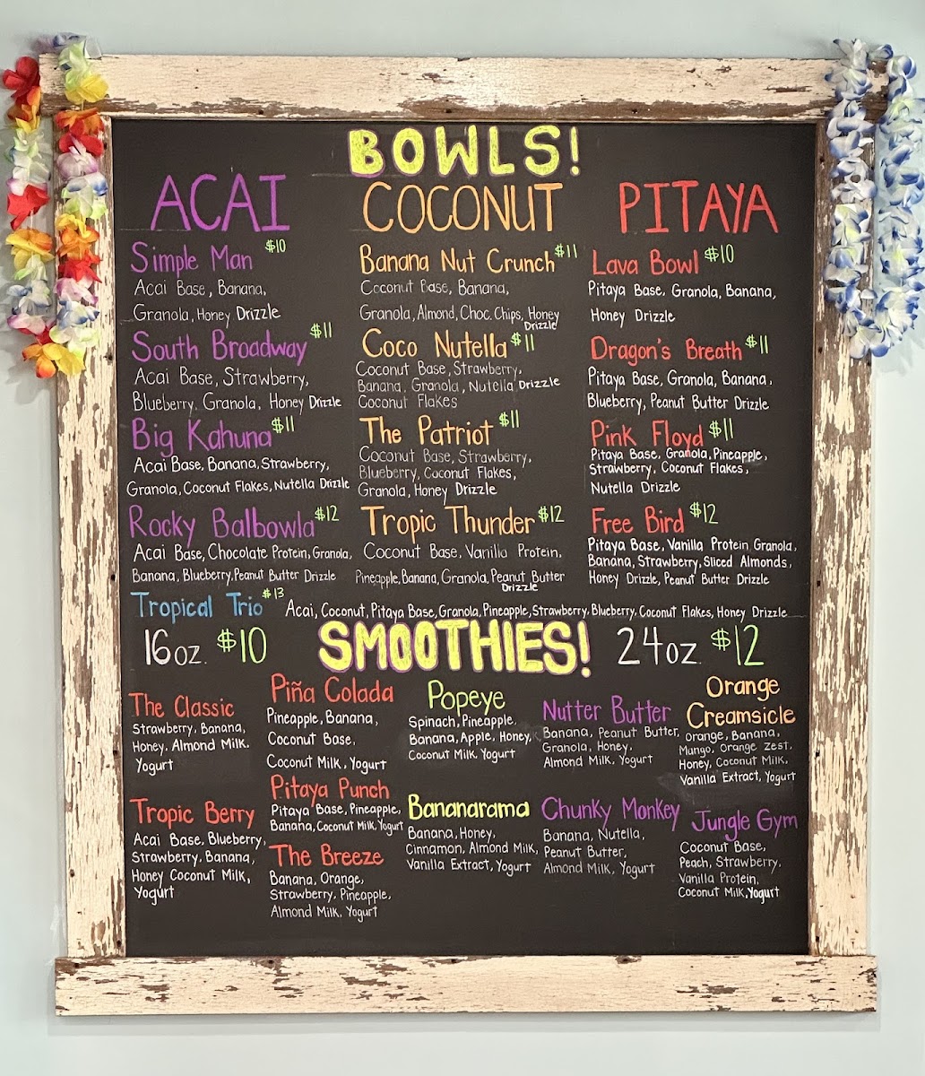 Tropic Bowls NJ Photo Menu 3