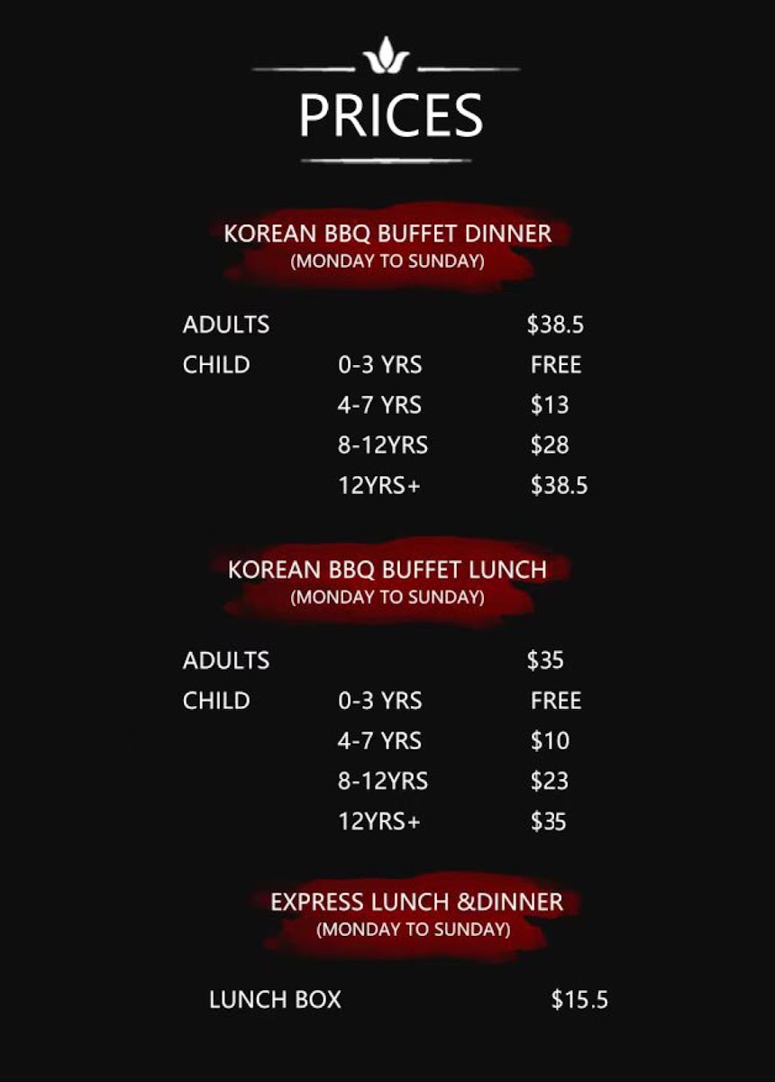 Fantasy Korean BBQ (Eden Terrace) 范特西烧烤(中区店) Photo Menu 3