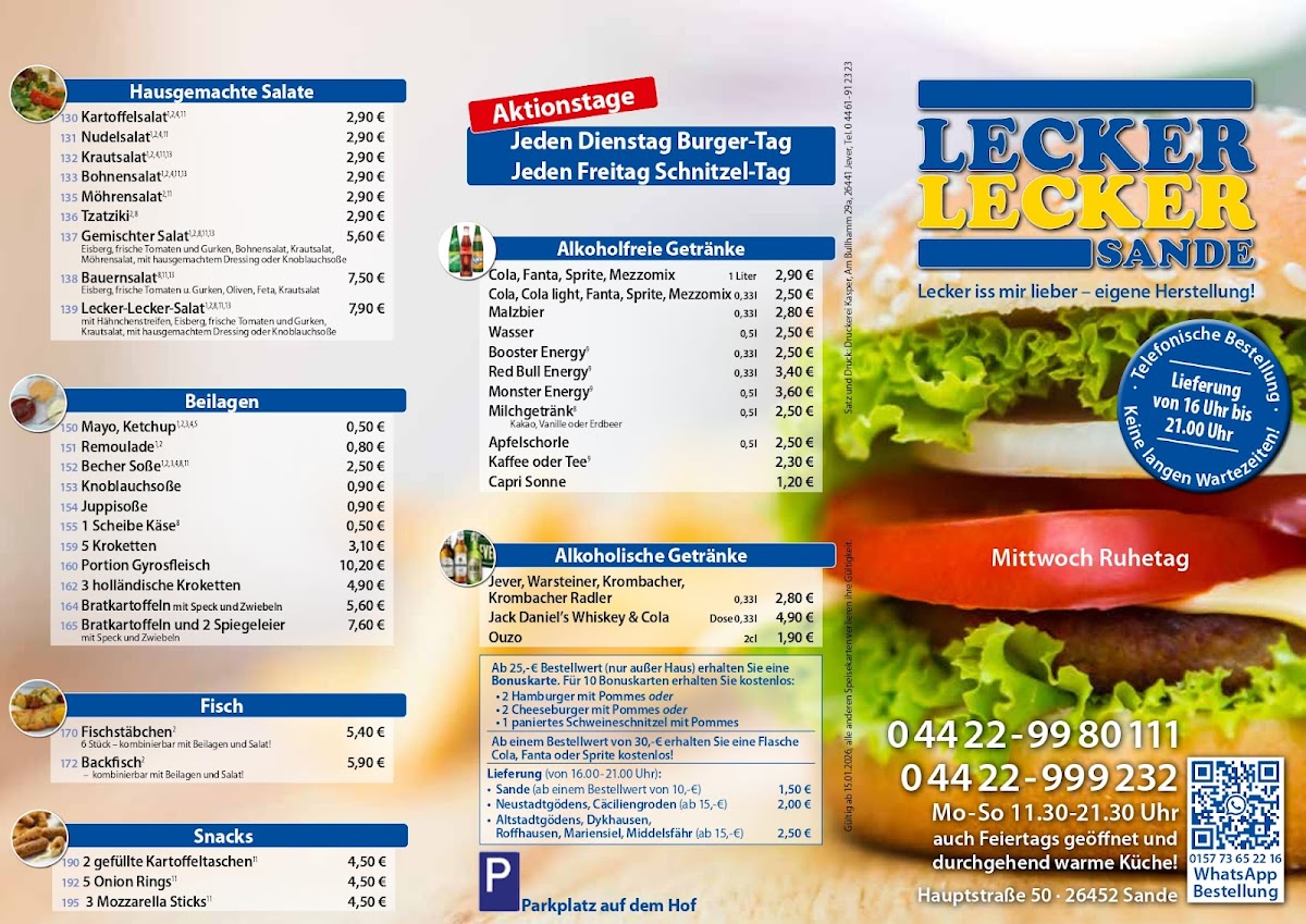 LECKER LECKER SANDE (Imbiss) Photo Menu 2
