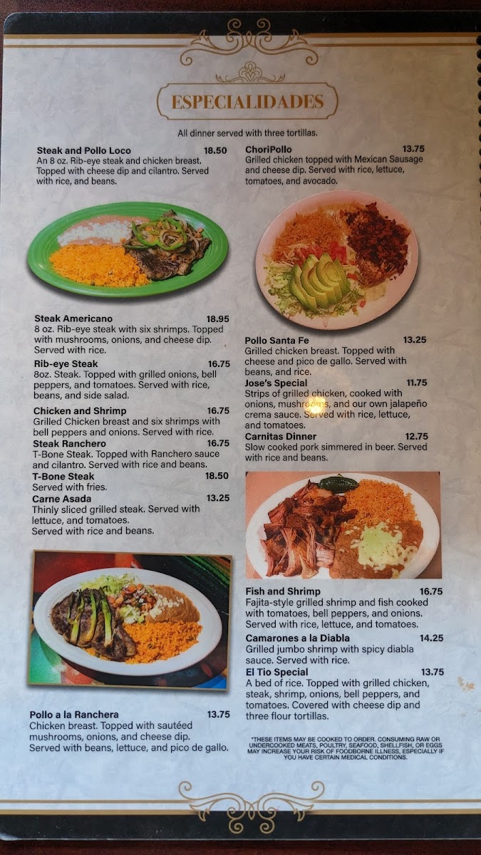 Señor Tequila Mexican Restaurant Photo Menu 7