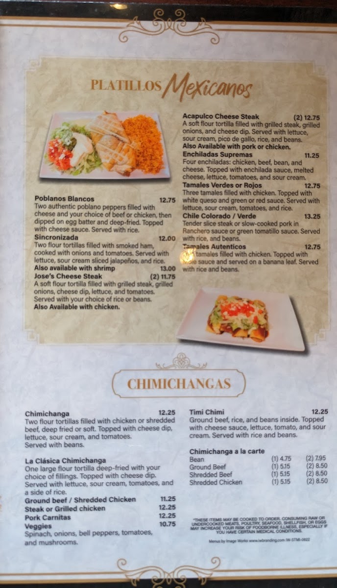 Señor Tequila Mexican Restaurant Photo Menu 8