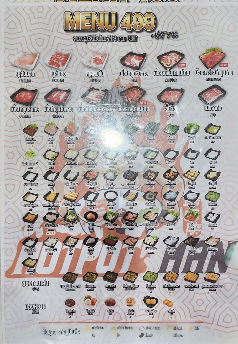 Hotpot Man Shabu Mala Buffet Bangkae Photo Menu 3