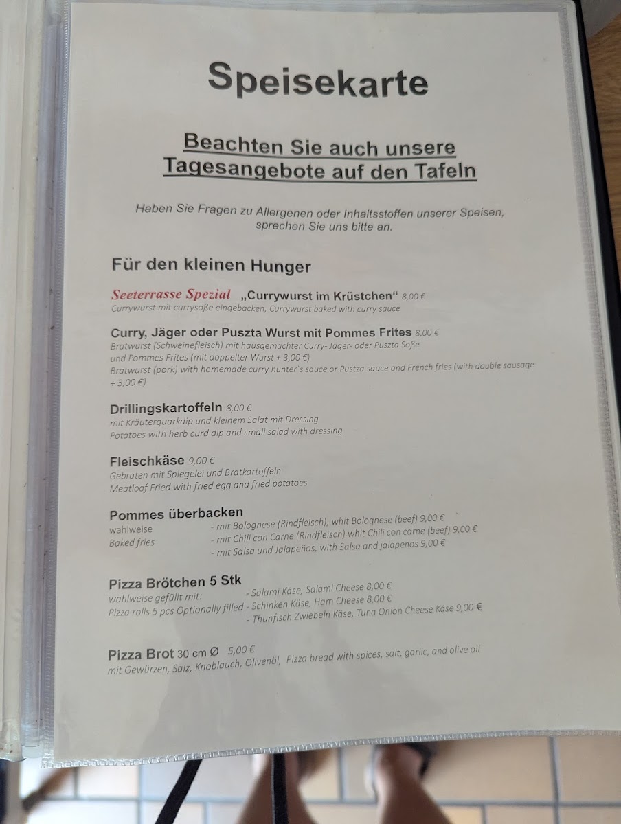 Seeterrasse Liblar -kein öffentlich zugängliches Restaurant- Photo Menu 6