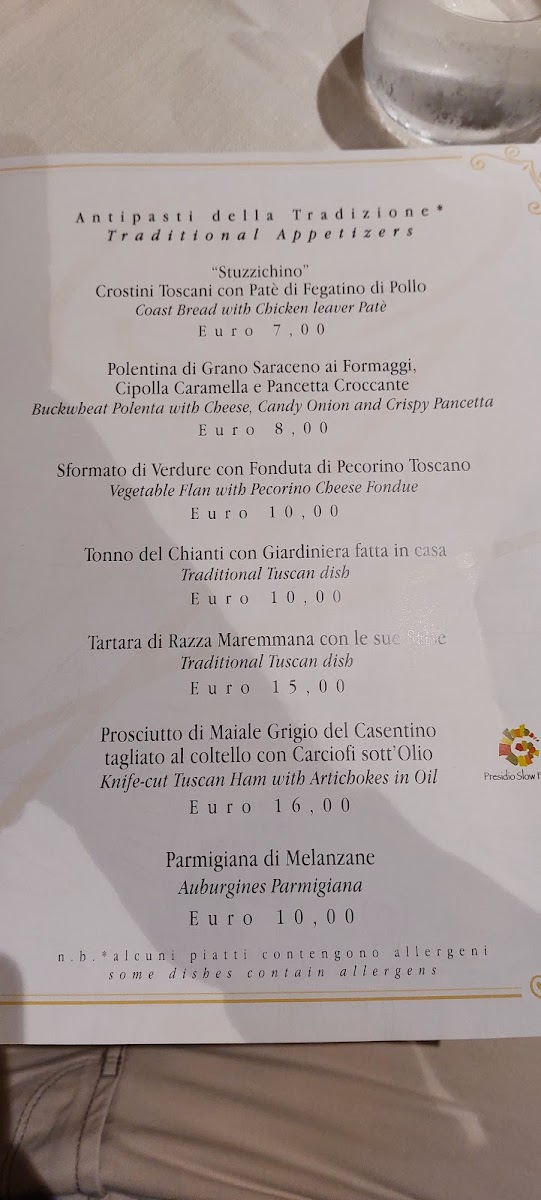 Osteria Ghigo. Ristorante Tipico di Maremma Photo Menu 1