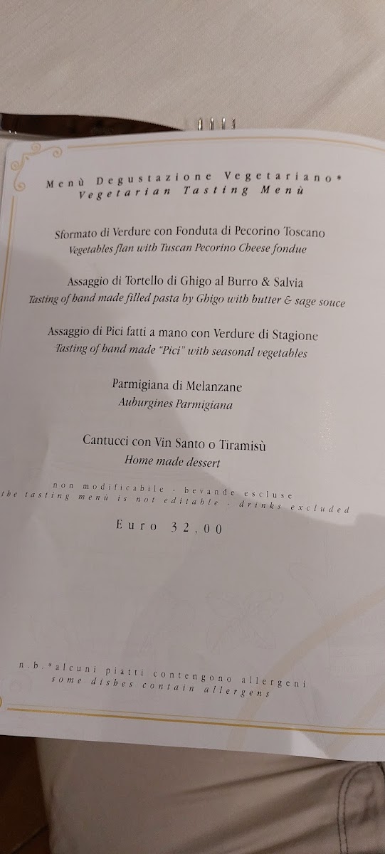 Osteria Ghigo. Ristorante Tipico di Maremma Photo Menu 3