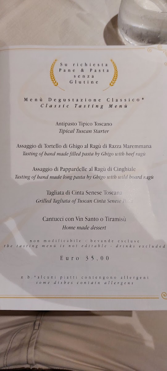 Osteria Ghigo. Ristorante Tipico di Maremma Photo Menu 5