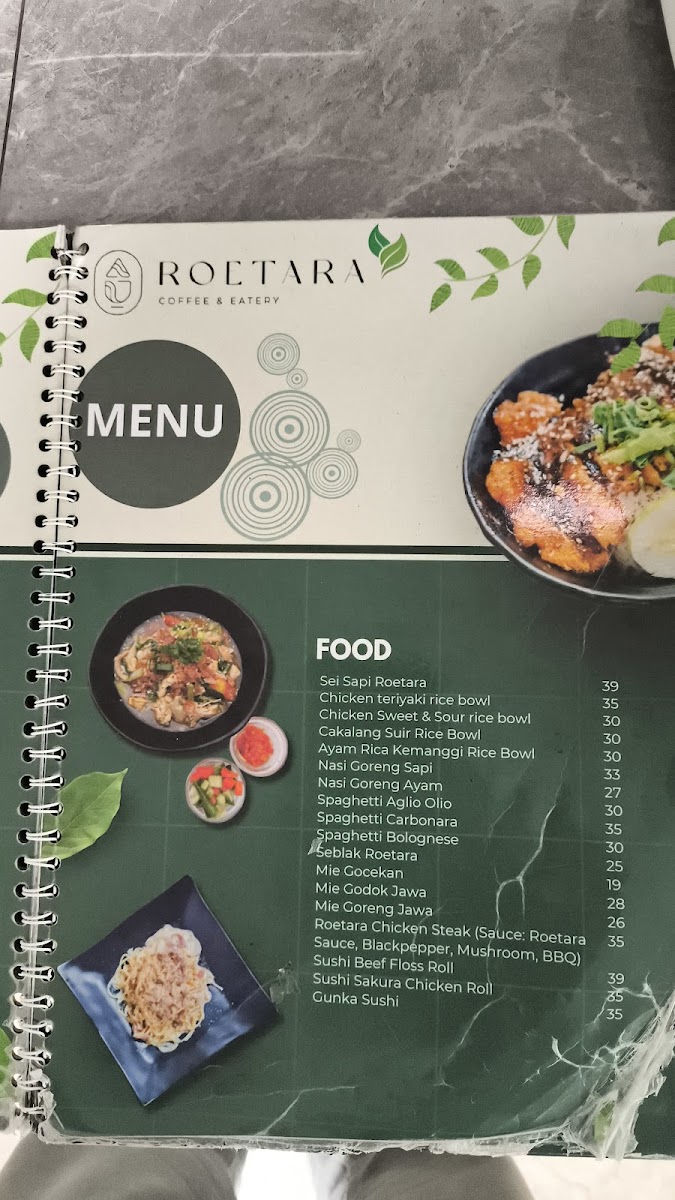 Roetara coffee & eatery Photo Menu 1