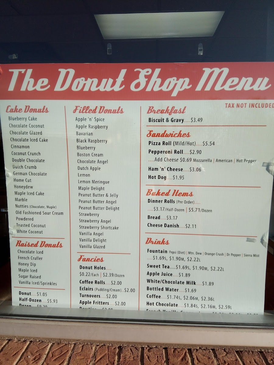 The Donut Spot Photo Menu 2