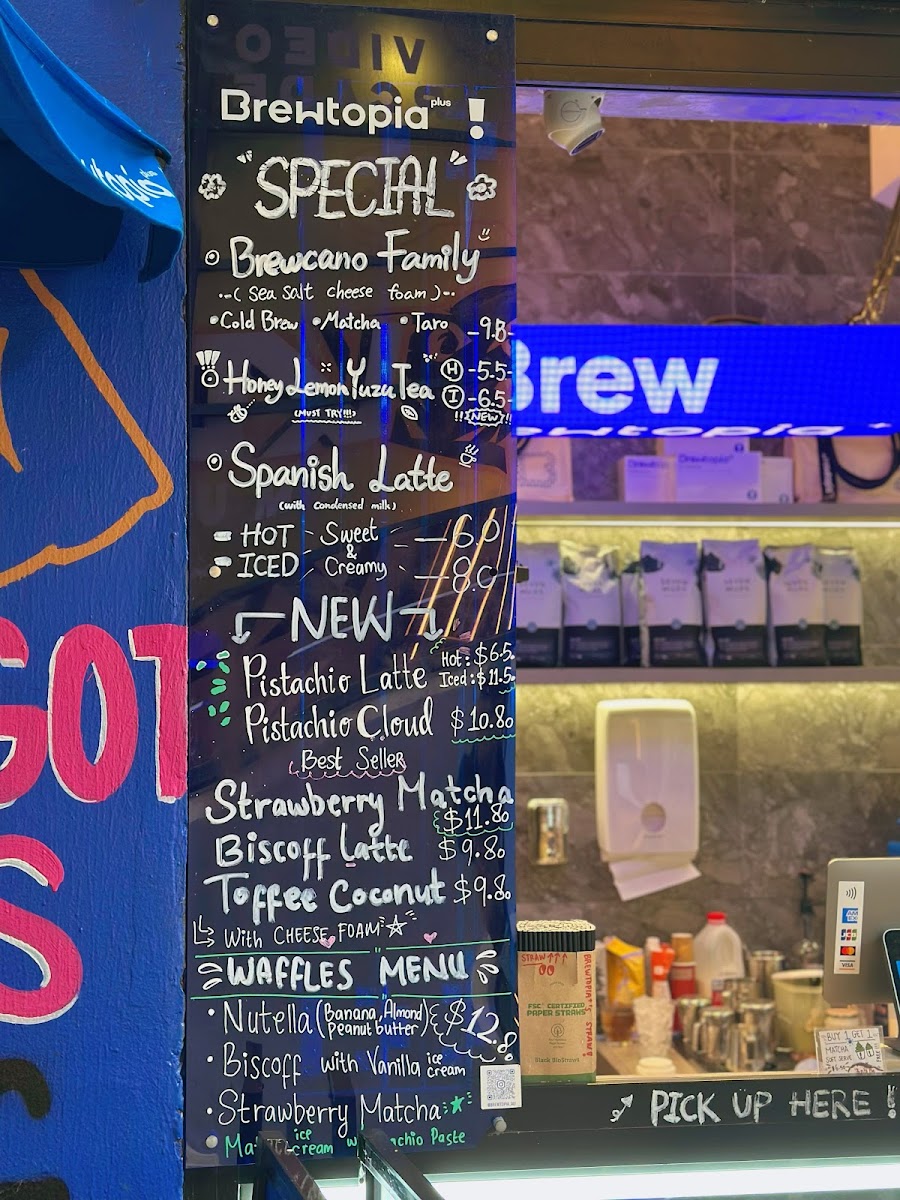 Brewtopia plus cafe Photo Menu 1