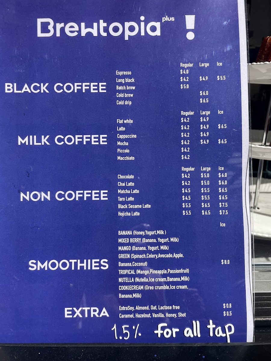 Brewtopia plus cafe Photo Menu 3