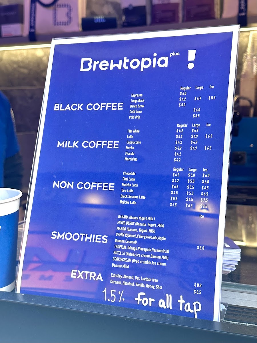 Brewtopia plus cafe Photo Menu 5