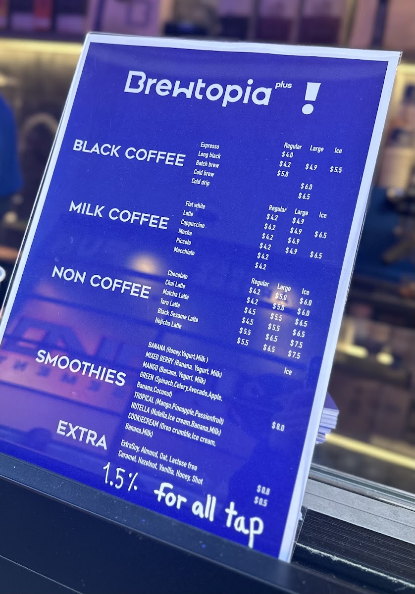 Brewtopia plus cafe Photo Menu 6