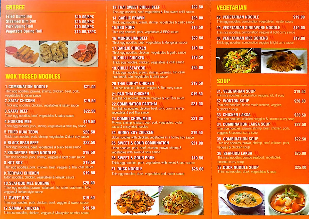 Flavour Noodle Bar Photo Menu 1