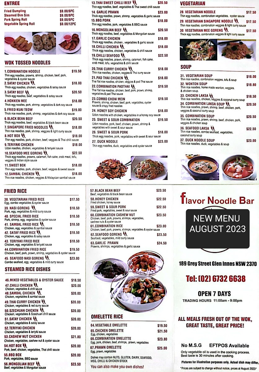 Flavour Noodle Bar Photo Menu 4