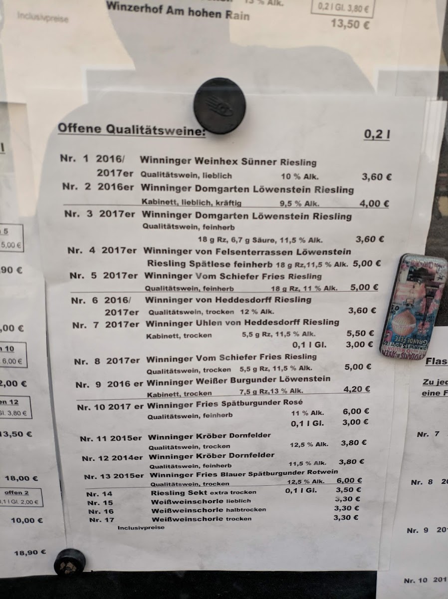 Winzerwirtschaft Barz Photo Menu 1