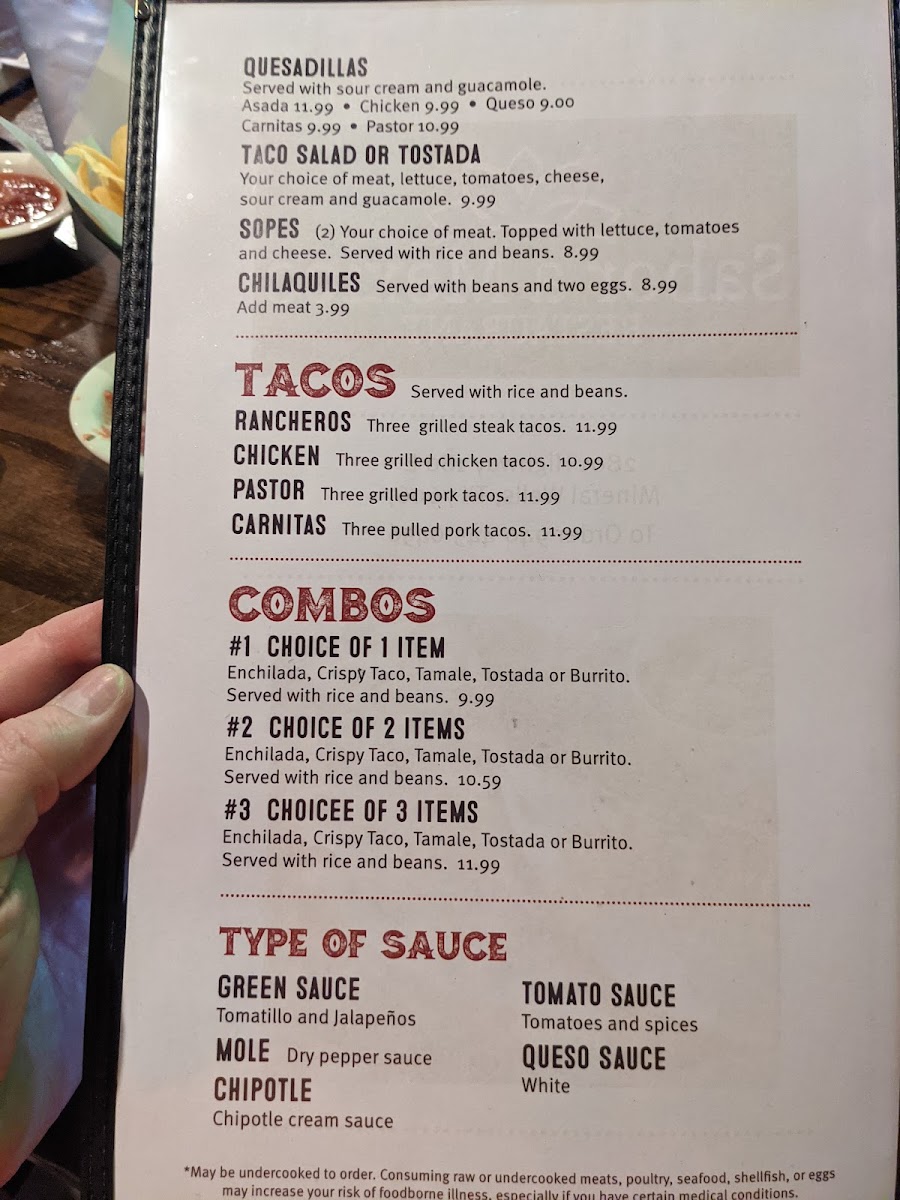 Sabor a Mexico Photo Menu 5