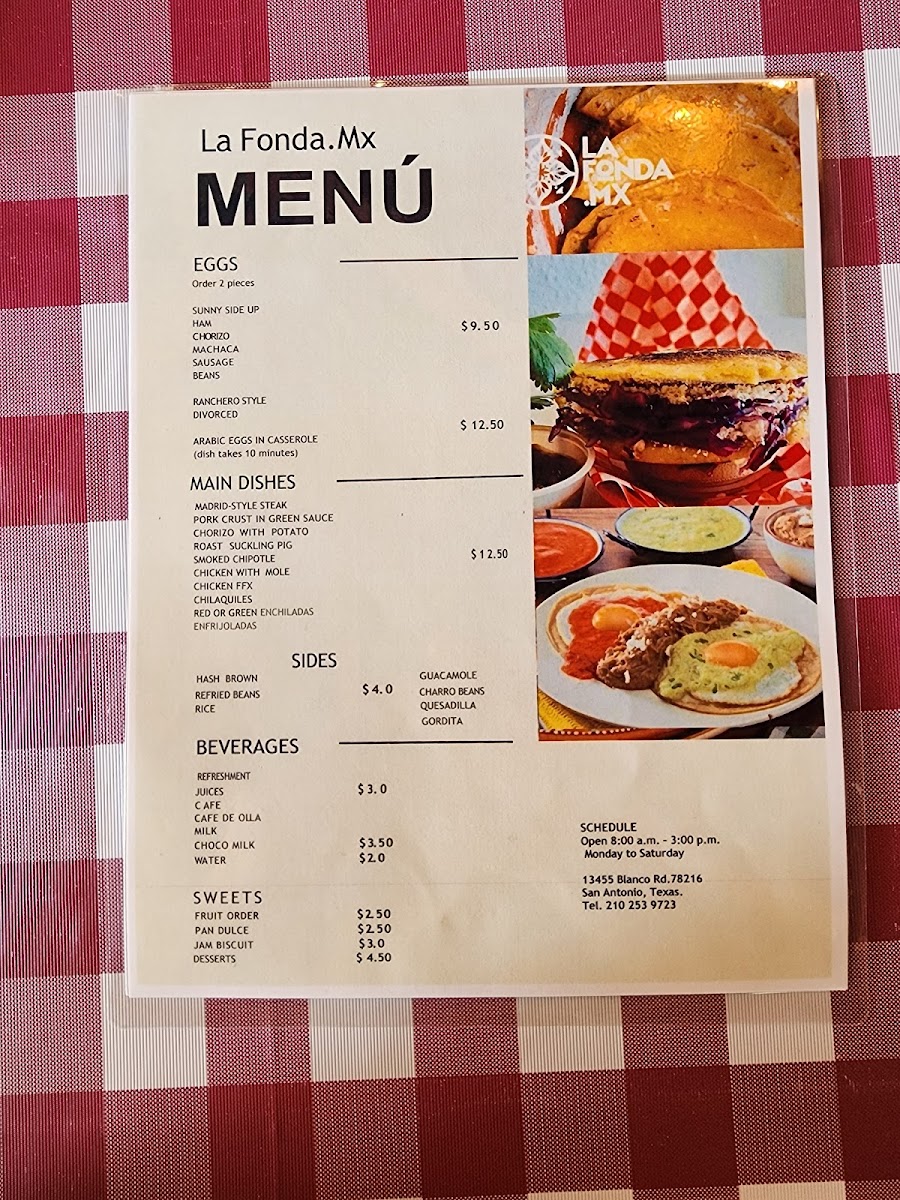 La Fonda Mx Photo Menu 10