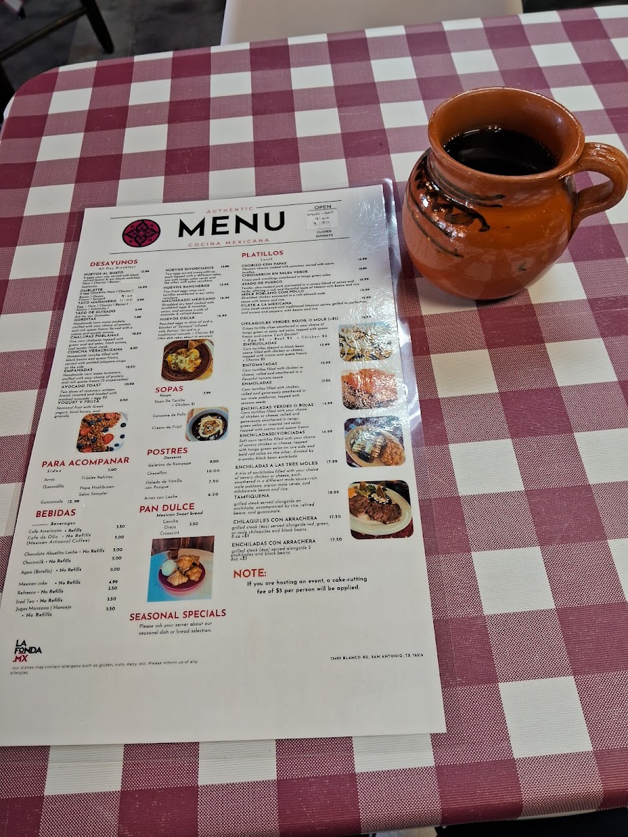 La Fonda Mx Photo Menu 3