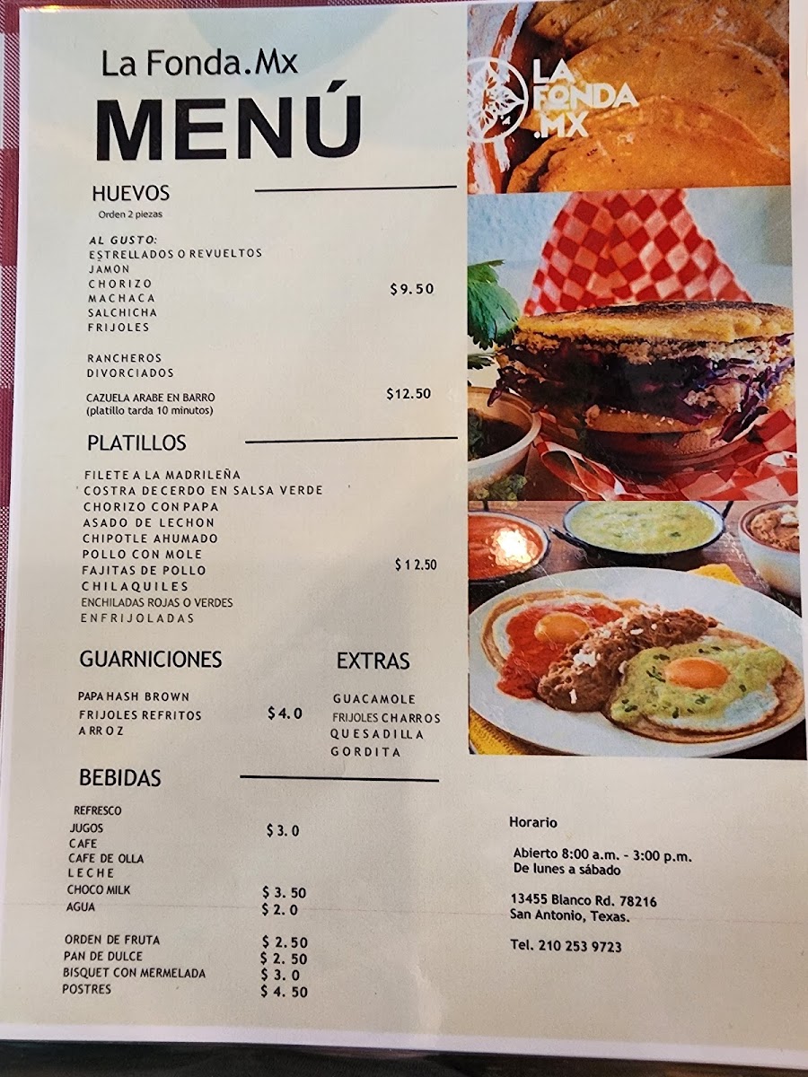 La Fonda Mx Photo Menu 4